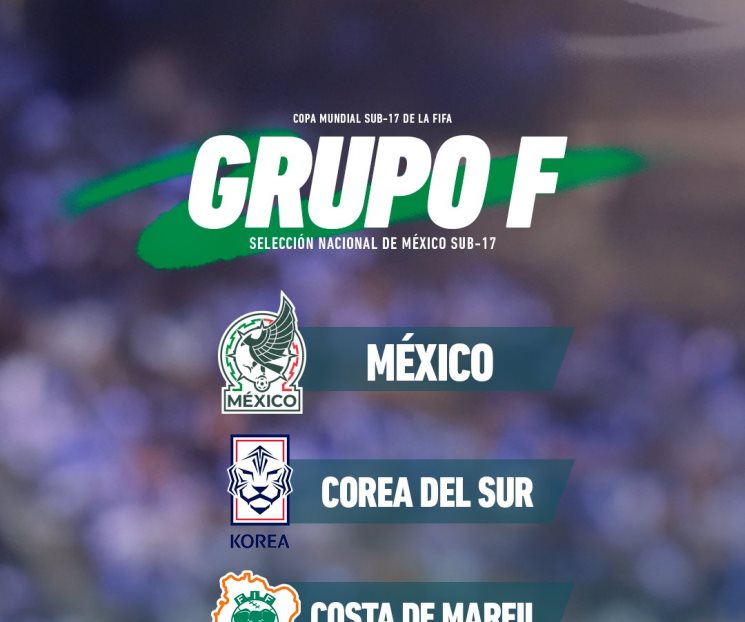 Conoce México a sus rivales para el Mundial Sub-17