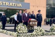 Rinde honores SC a oficial de tránsito fallecida en antialcohólica Rinde honores SC a oficial de tránsito fallecida en antialcohólica