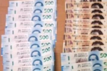 Cae con billetes falsos en Salinas