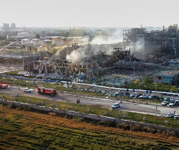 Explosión en planta química china deja 5 muertos Explosión en planta química china deja 5 muertos
