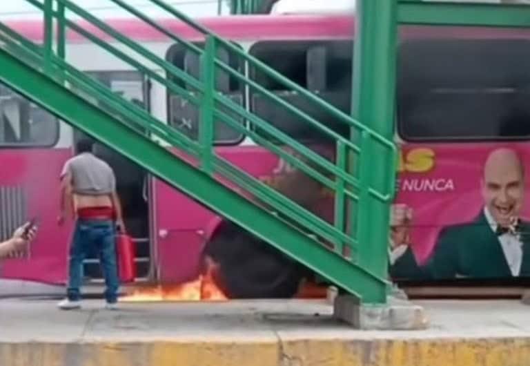 Alarma incendio en camión de pasajeros Alarma incendio en camión de pasajeros
