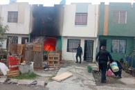 Arde vivienda en Pesquería Arde vivienda en Pesquería