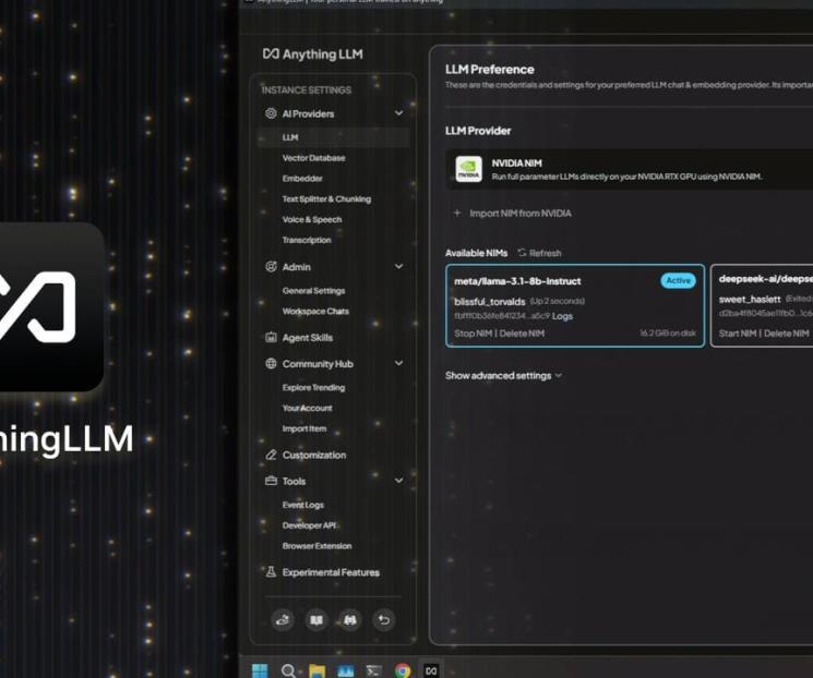 AnythingLLM, NVIDIA da un gran salto en la IA en local AnythingLLM, NVIDIA da un gran salto en la IA en local