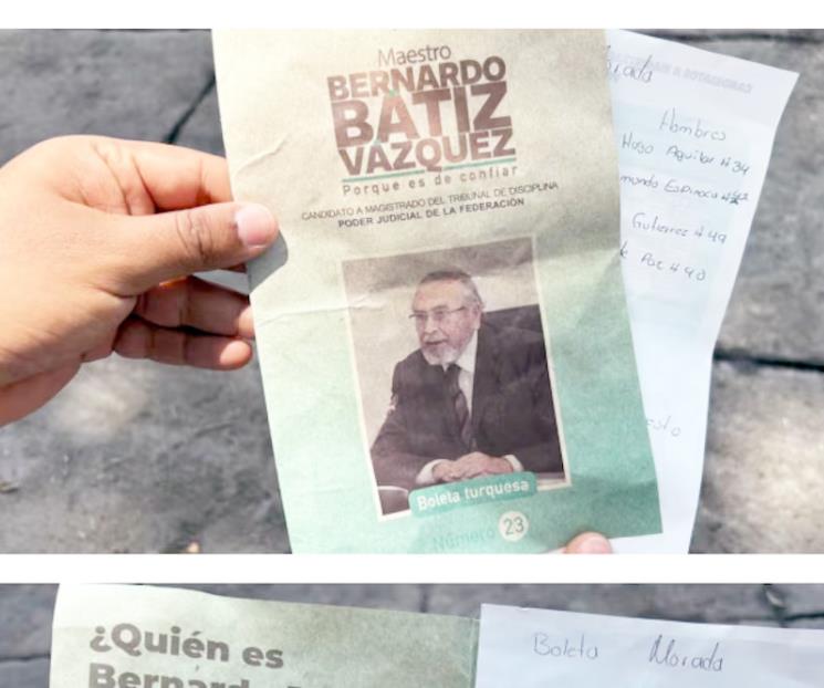 Sigue la entrega de acordeones por elecciones judiciales en México Sigue la entrega de acordeones por elecciones judiciales en México