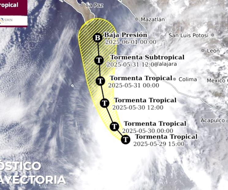 Avanza la tormenta tropical ´Alvin´ de Jalisco a BC Avanza la tormenta tropical ´Alvin´ de Jalisco a BC