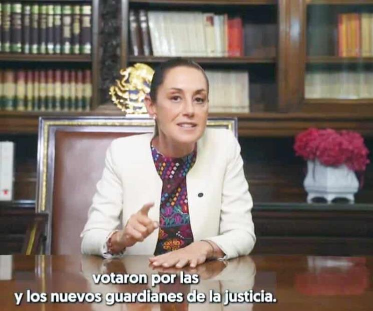Califica Sheinbaum como un éxito las elecciones judiciales Califica Sheinbaum como un éxito las elecciones judiciales