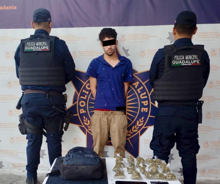 Aprehenden a hombre con droga Aprehenden a hombre con droga