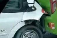 Resultan 4 lesionados tras encontronazo Resultan 4 lesionados tras encontronazo