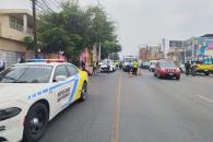 Choca policía en moto Choca policía en moto