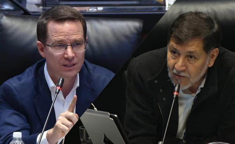 Protagonizan Anaya y Noroña pleito en el Senado Protagonizan Anaya y Noroña pleito en el Senado