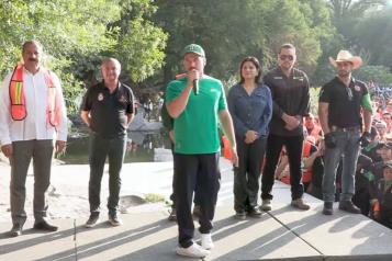 Inicia Samuel programa de limpia en ríos de NL