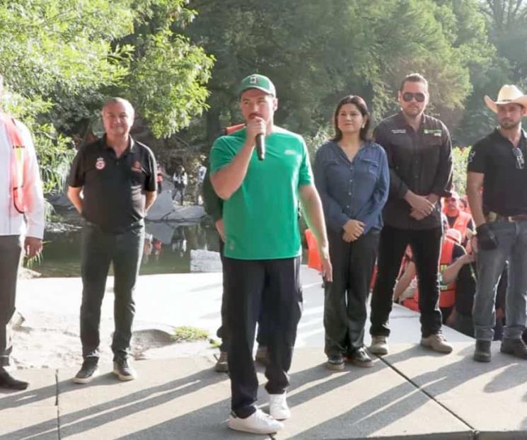 Inicia Samuel programa de limpia en ríos de NL Inicia Samuel programa de limpia en ríos de NL
