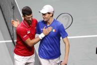 Chocan Sinner y Djokovic Chocan Sinner y Djokovic