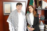 Embajadora de Palestina en México se reunió con Fernández Noroña Embajadora de Palestina en México se reunió con Fernández Noroña