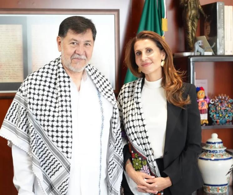 Embajadora de Palestina en México se reunió con Fernández Noroña