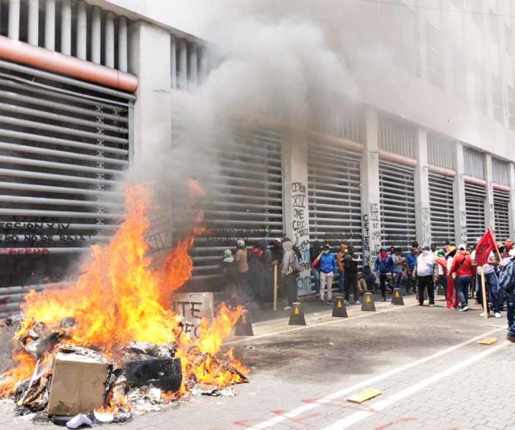 Se intensifican protestas de maestros de la CNTE en CDMX