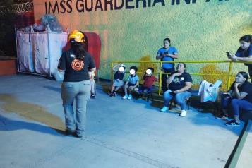 Evacuan guardería por fuga de gas