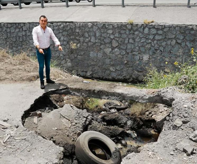 Denuncia alcalde de García descargas tóxicas de una empresa Denuncia alcalde de García descargas tóxicas de una empresa