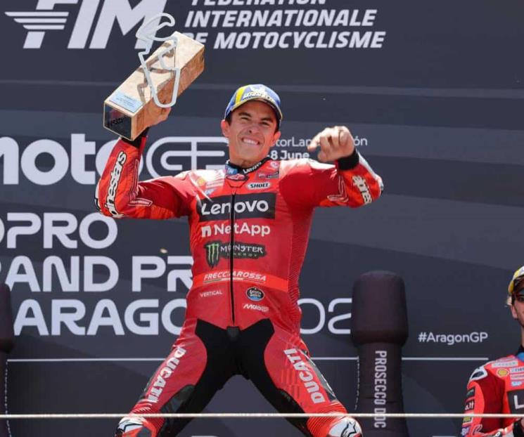 Gana Marc Márquez en Aragón y sigue de líder en el MotoGP Gana Marc Márquez en Aragón y sigue de líder en el MotoGP