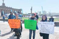 Protestan motociclistas por la ‘Ley Chaleco’ Protestan motociclistas por la ‘Ley Chaleco’