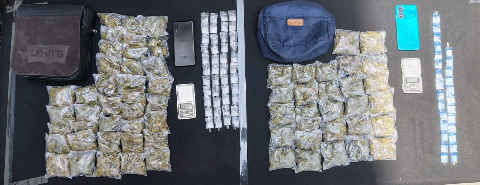 Como parte del Operativo Muralla desplegado en el municipio de Linares, se han registrado tres eventos con el resultado preliminar de 5 personas detenidas y un abatido, así como armas y droga aseguradas.