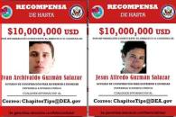 Lanza EU millonaria recompensa por Los Chapitos Lanza EU millonaria recompensa por Los Chapitos