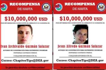 Lanza EU millonaria recompensa por Los Chapitos