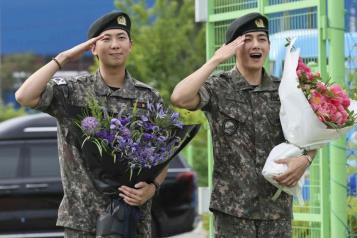 Terminan RM y V servicio militar, ¿se acerca reencuentro de BTS?