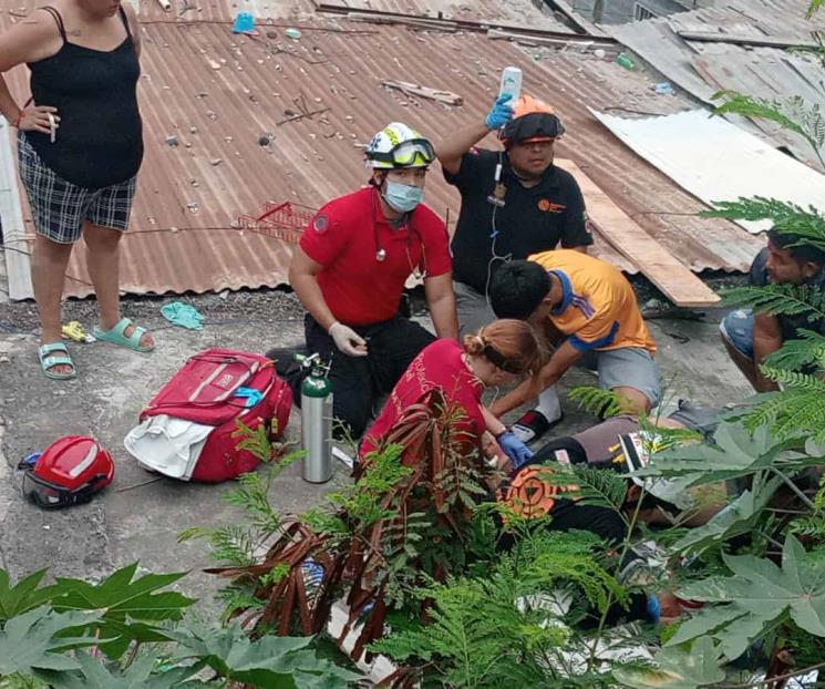 Muere albañil al caer de andamio Muere albañil al caer de andamio
