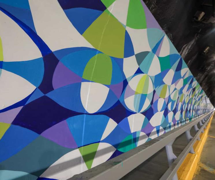 Inauguran mural "Ojo de Agua" en el Túnel de la Loma Larga Inauguran mural "Ojo de Agua" en el Túnel de la Loma Larga