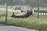 Da volteretas en la Autopista a Reynosa