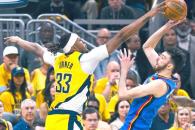 Pacers vencen a Oklahoma en juego tres y sacan ventaja en finales Pacers vencen a Oklahoma en juego tres y sacan ventaja en finales