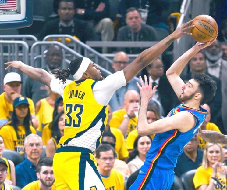 Pacers vencen a Oklahoma en juego tres y sacan ventaja en finales Pacers vencen a Oklahoma en juego tres y sacan ventaja en finales
