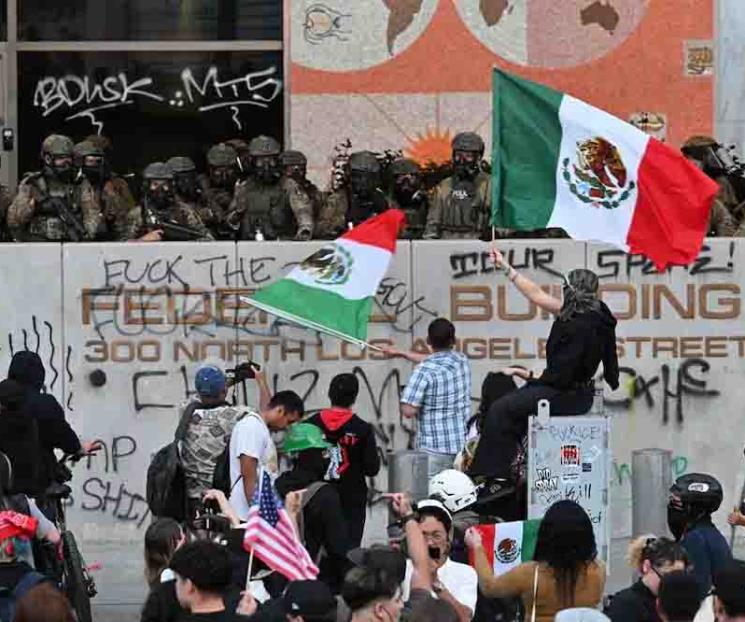 Aumentan protestas migrantes en EU; Trump amenaza con más tropas Aumentan protestas migrantes en EU; Trump amenaza con más tropas