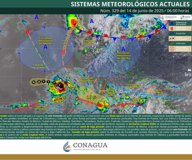 Lluvias intensas afectarán gran parte del país este sábado Lluvias intensas afectarán gran parte del país este sábado