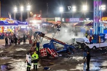 Accidente en juego mecánico de feria deja siete lesionados