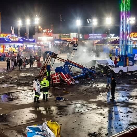 Accidente en juego mecánico de feria deja siete lesionados Accidente en juego mecánico de feria deja siete lesionados