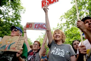 Miles protestan contra Trump en manifestación  "No Kings"