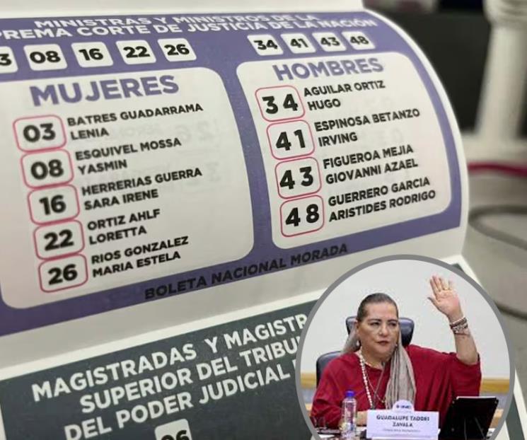 Confirma INE validez de elección de la Corte pese acordeones Confirma INE validez de elección de la Corte pese acordeones