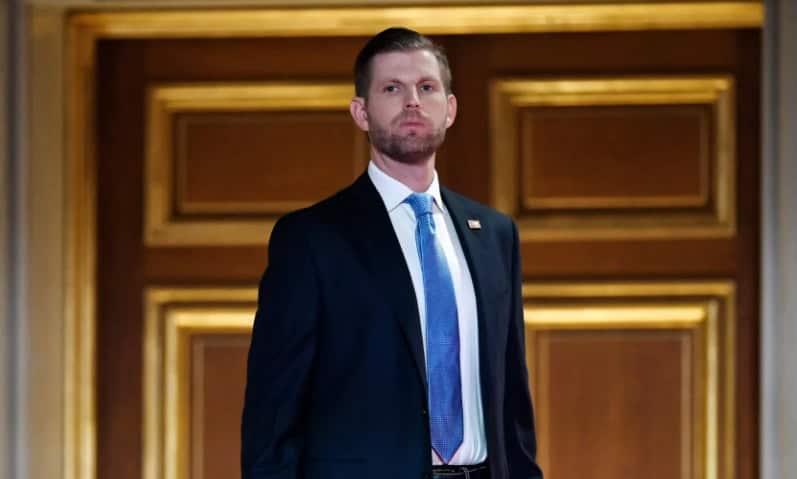 La polémica declaración de Eric, hijo del presidente Trump