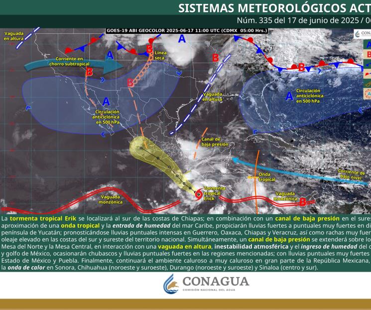 Se forma la tormenta tropical Erick Se forma la tormenta tropical Erick