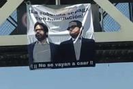 Colocan manta en San Nicolás contra directiva de Tigres  Colocan manta en San Nicolás contra directiva de Tigres