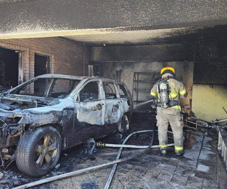 Se incendia residencia en SP