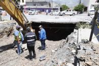 Inicia Escobedo reparación de socavón en la colonia Santa Lucía Inicia Escobedo reparación de socavón en la colonia Santa Lucía