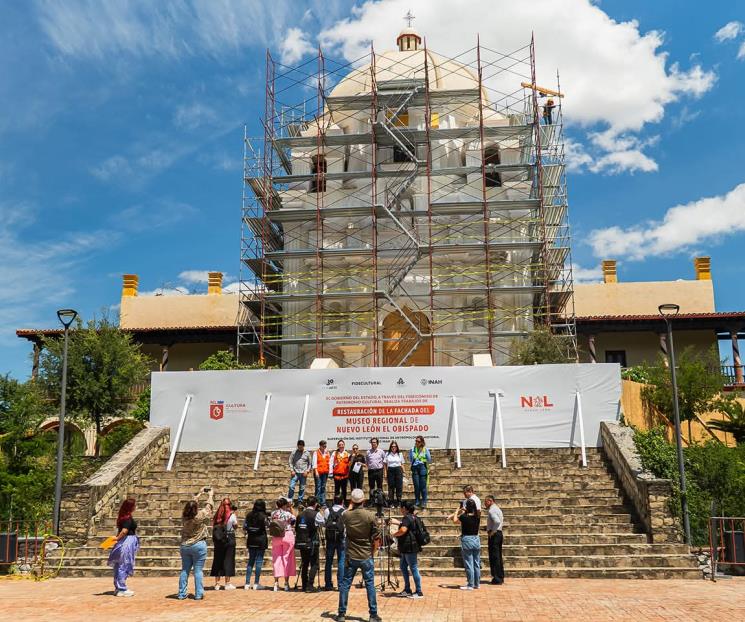 Reportan avance del 50% en restauración del Museo del Obispado Reportan avance del 50% en restauración del Museo del Obispado