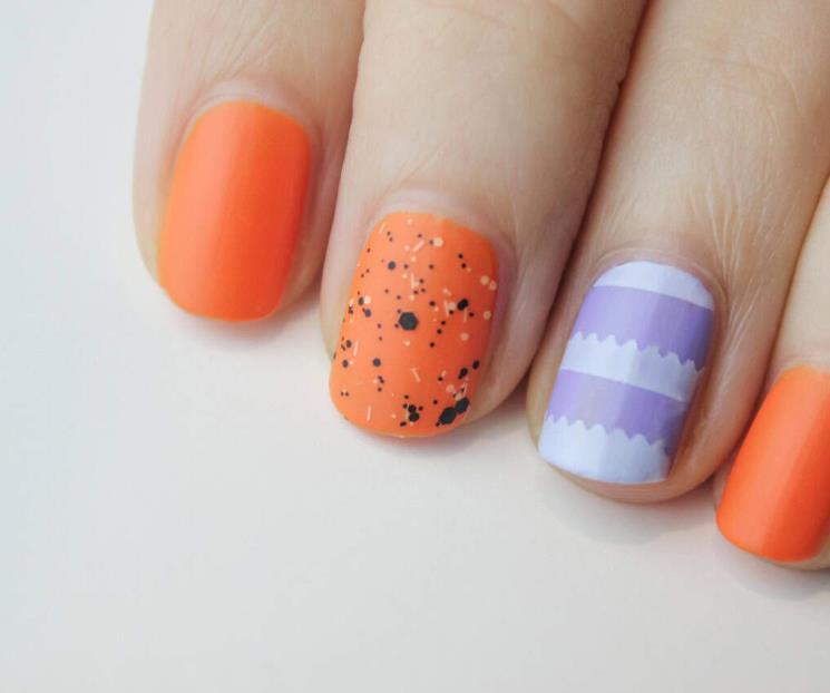 Diseños de uñas naranja, tono más luminoso de la temporada Diseños de uñas naranja, tono más luminoso de la temporada