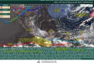 Temporal de lluvias se intensifica en gran parte de México Temporal de lluvias se intensifica en gran parte de México