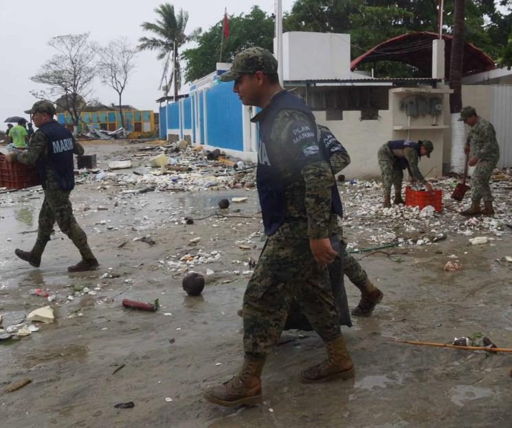 Sheinbaum agradece apoyo del Ejército a damnificados por Erick Sheinbaum agradece apoyo del Ejército a damnificados por Erick