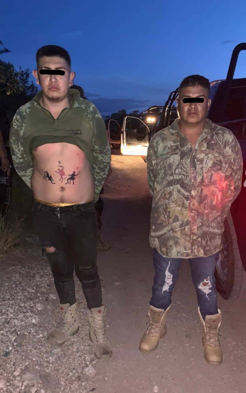 Elementos de la Secretaria de Seguridad Pública de Cadereyta, lograron la detención de dos integrantes de una célula delictiva, quienes rondaban el Penal de Cadereyta.