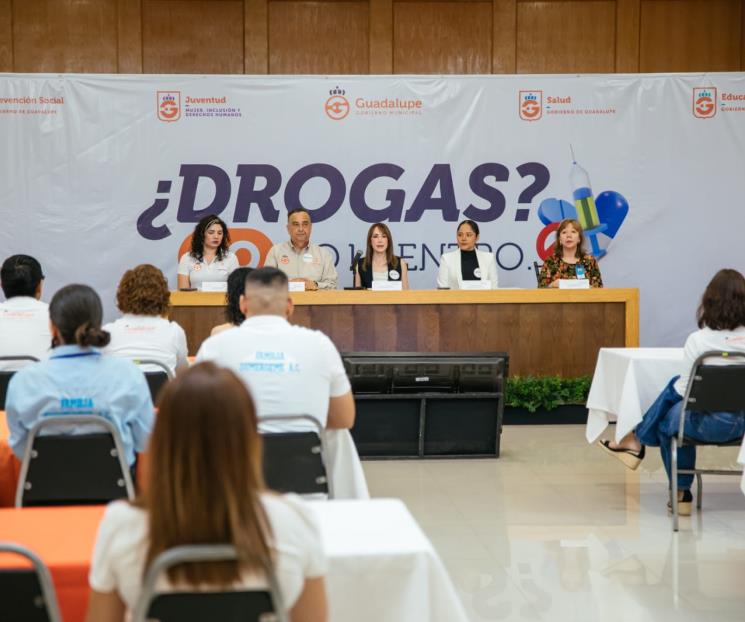 Lanza Guadalupe campaña ´Drogas no, no le entro´ Lanza Guadalupe campaña ´Drogas no, no le entro´